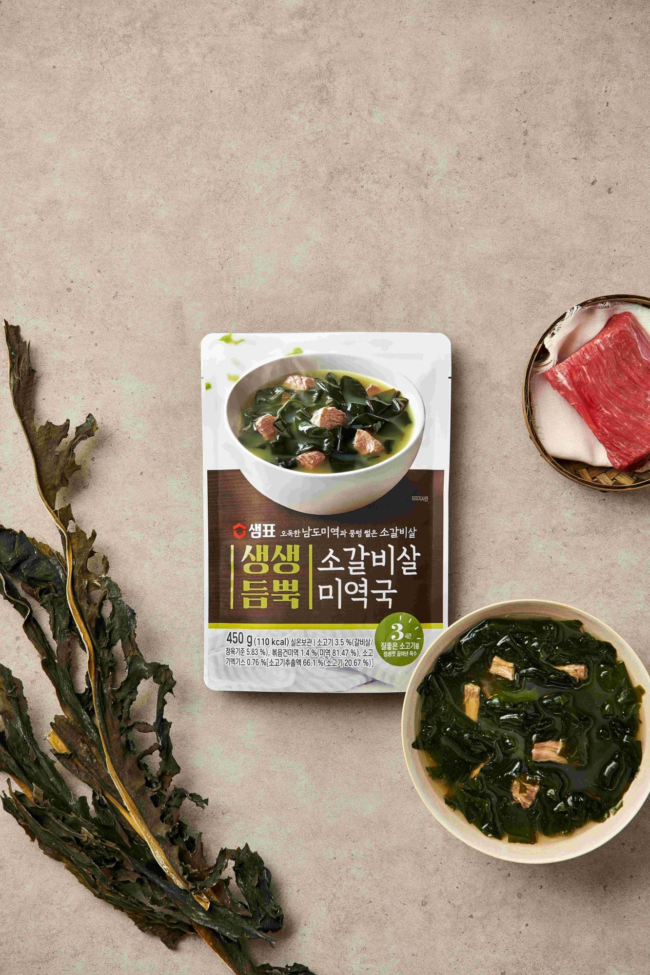 卸売専用(セムピョ)わかめスープ 450g(2人前) × 12個 韓国食品 レトルトスープ - NAMAN ONLINE STORE