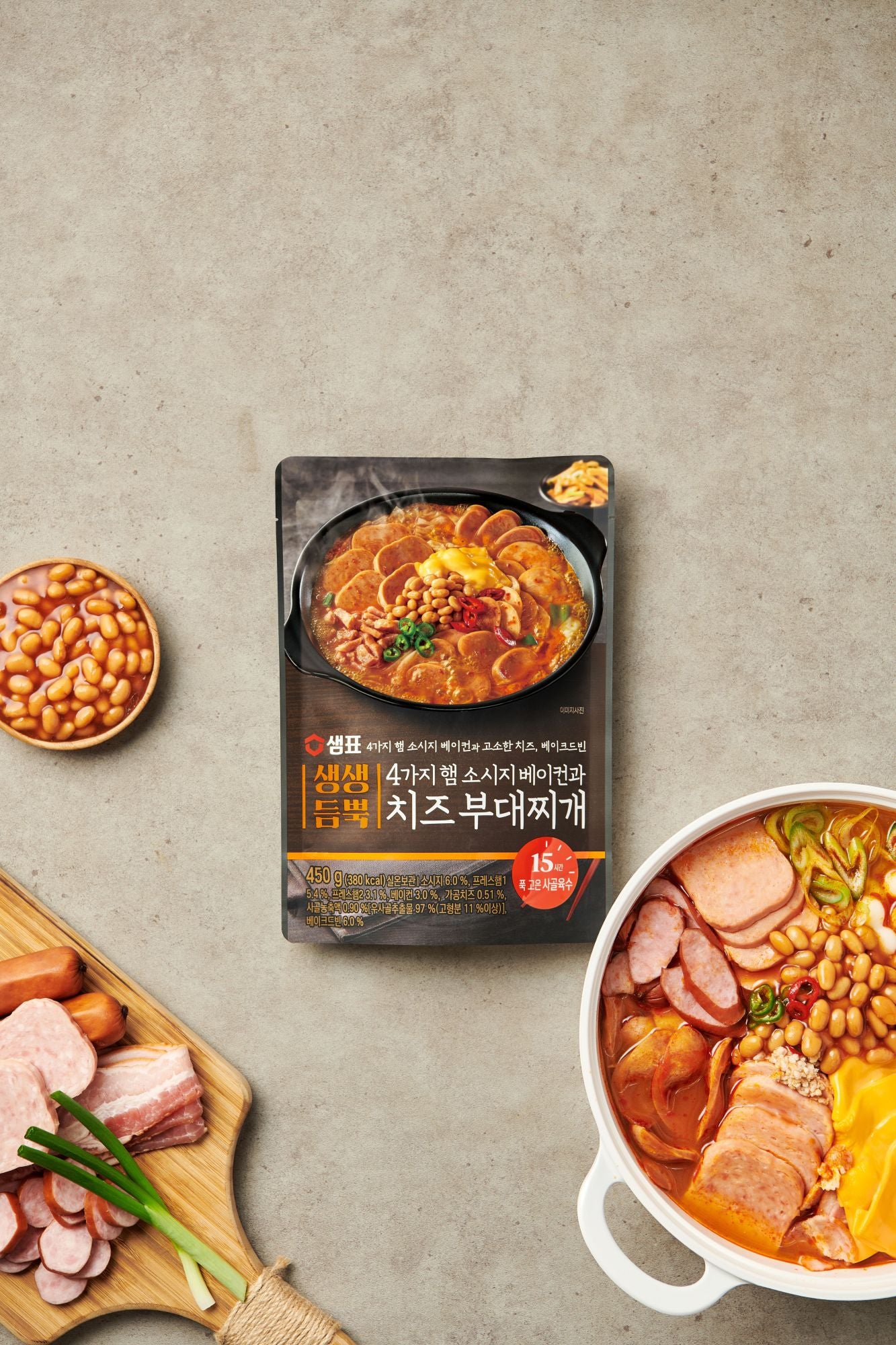 卸売専用 (セムピョ)プデチゲ 450g(2人前) × 12個 韓国食品 レトルトスープ - NAMAN ONLINE STORE