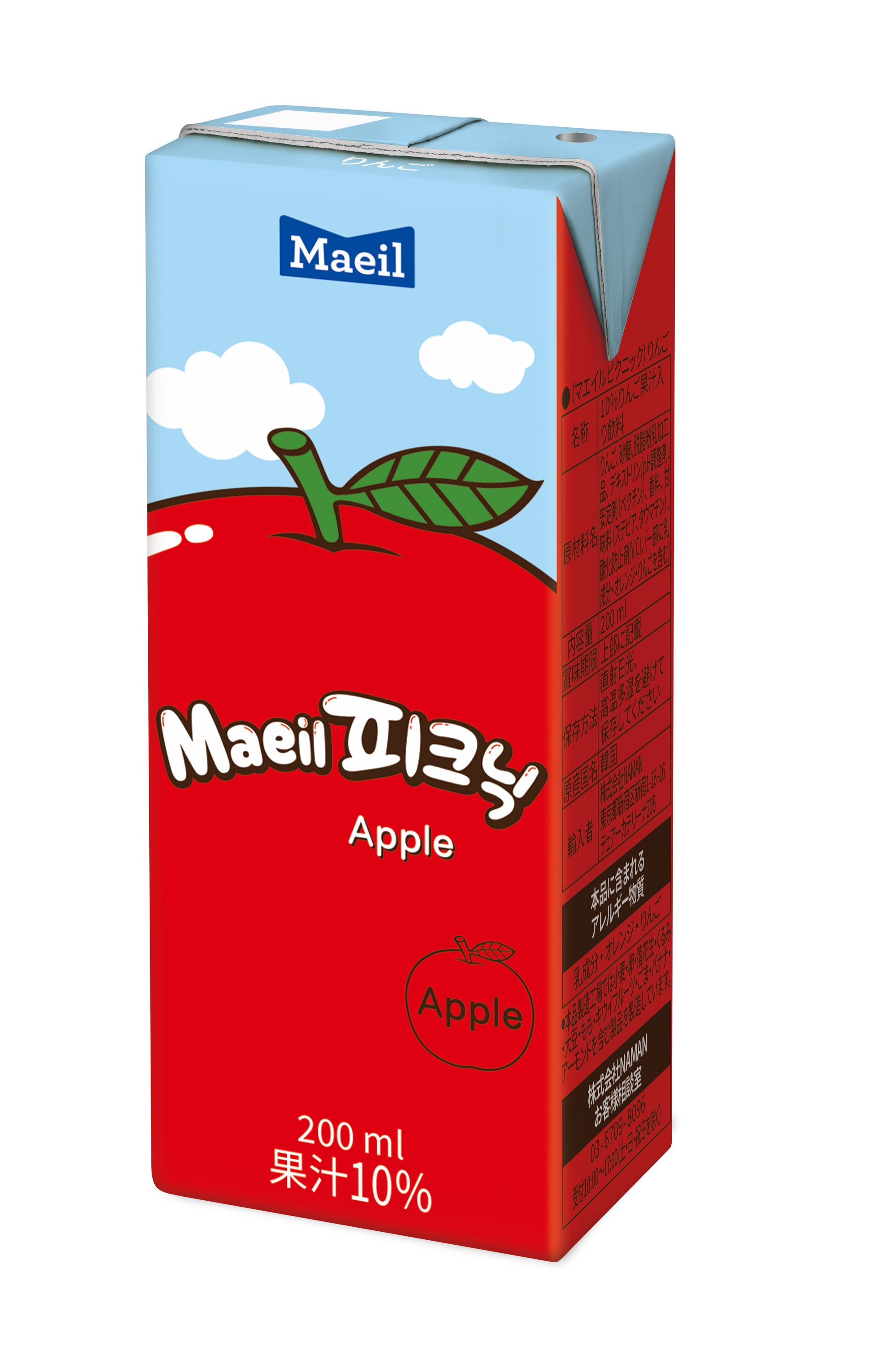卸売専用(マエイルピクニック)りんご 200ml × 24個 韓国食品 ジュース ドリンク - NAMAN ONLINE STORE